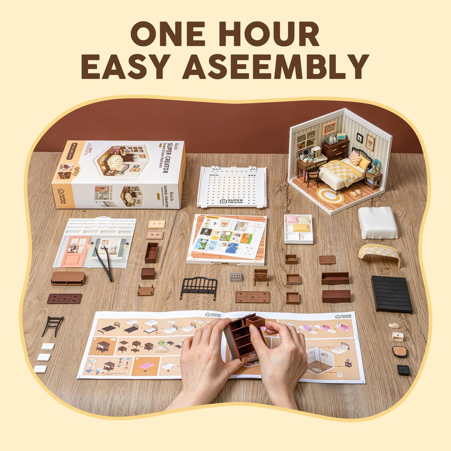 Wowood Super Creator Mini Blocks – Adult Model Building Kit (Sweet Dream Bedroom)