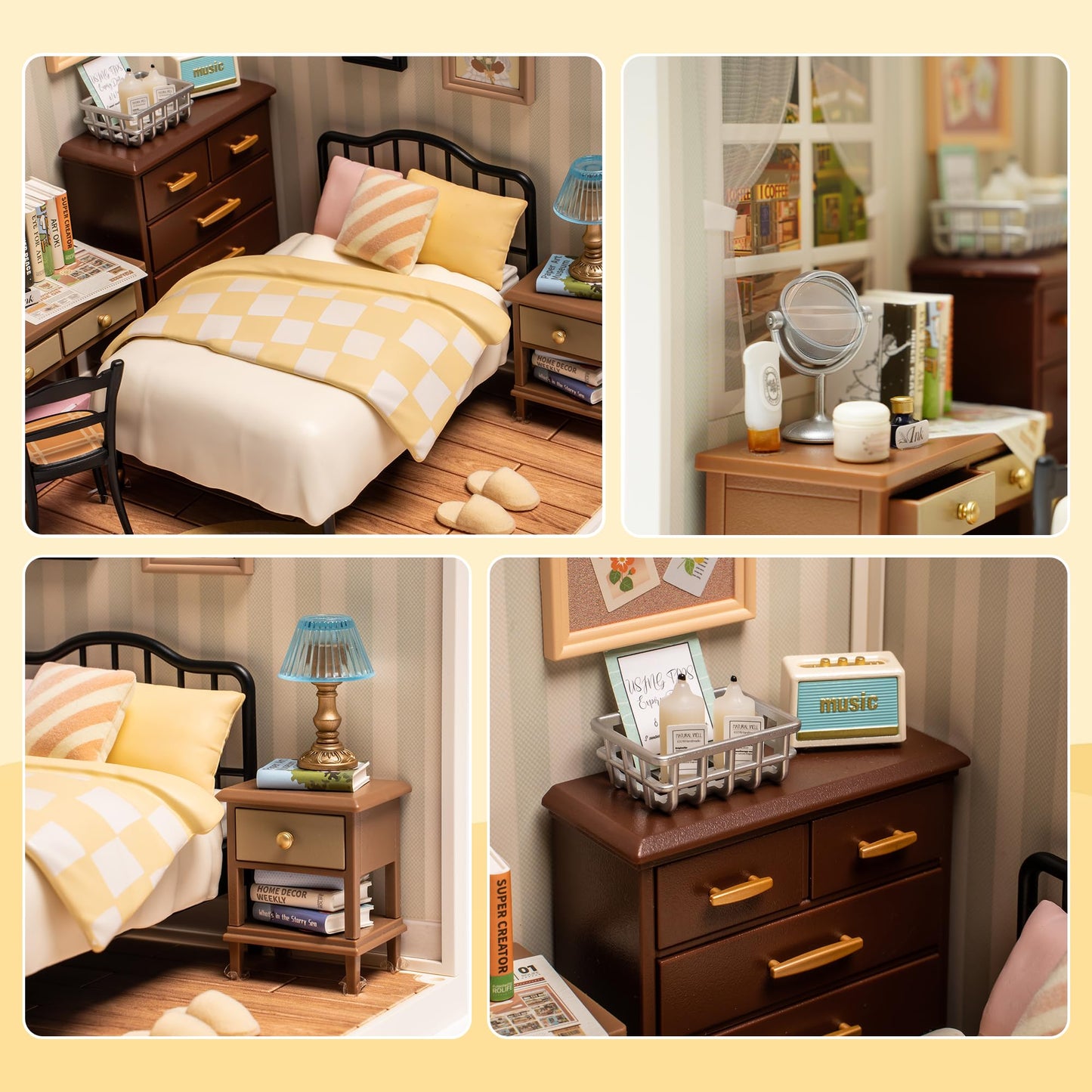 Wowood Super Creator Mini Blocks – Adult Model Building Kit (Sweet Dream Bedroom)