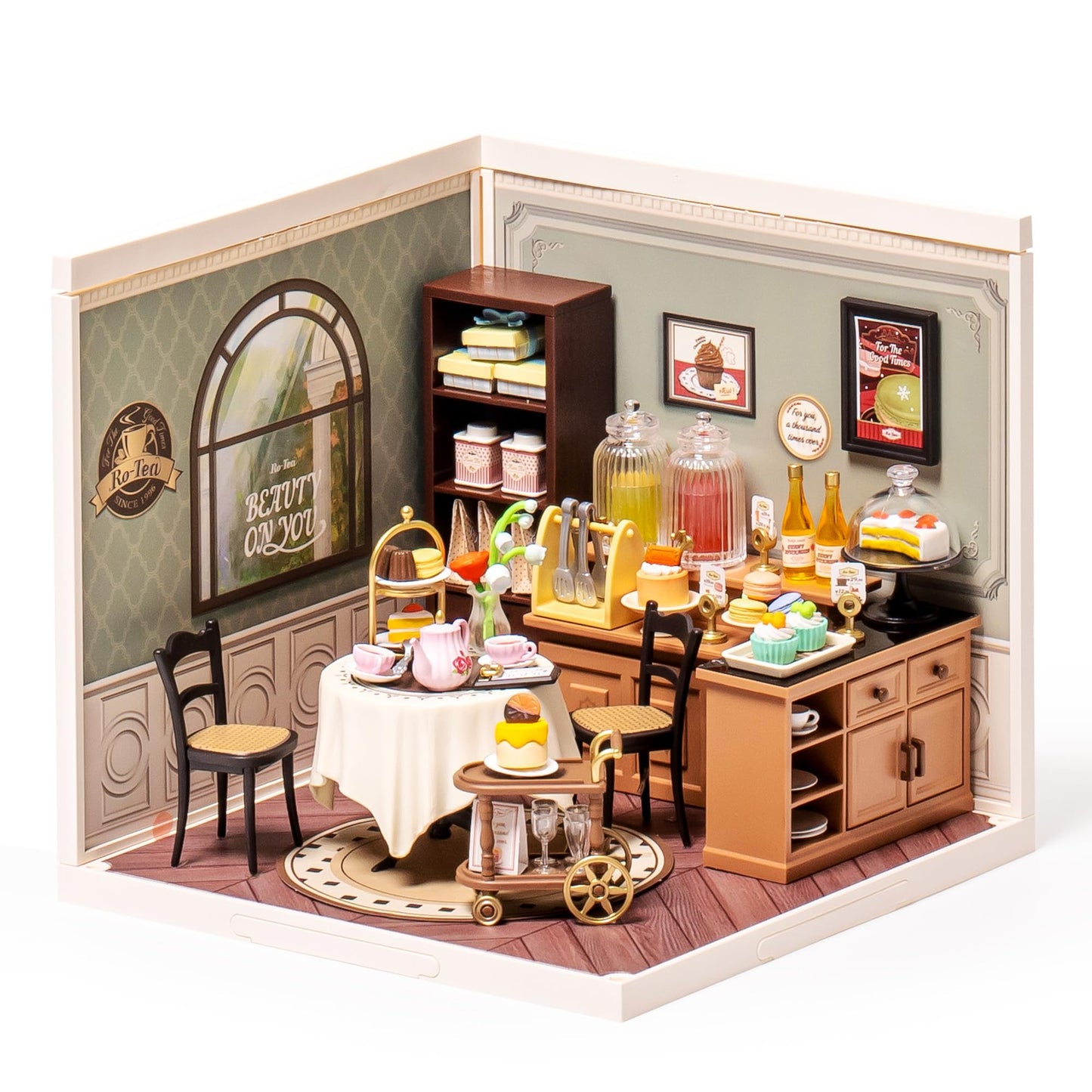 Wowood Super Creator-Mini Blocks Tea House Kit – DIY Miniature Building Set for Adults & Teens