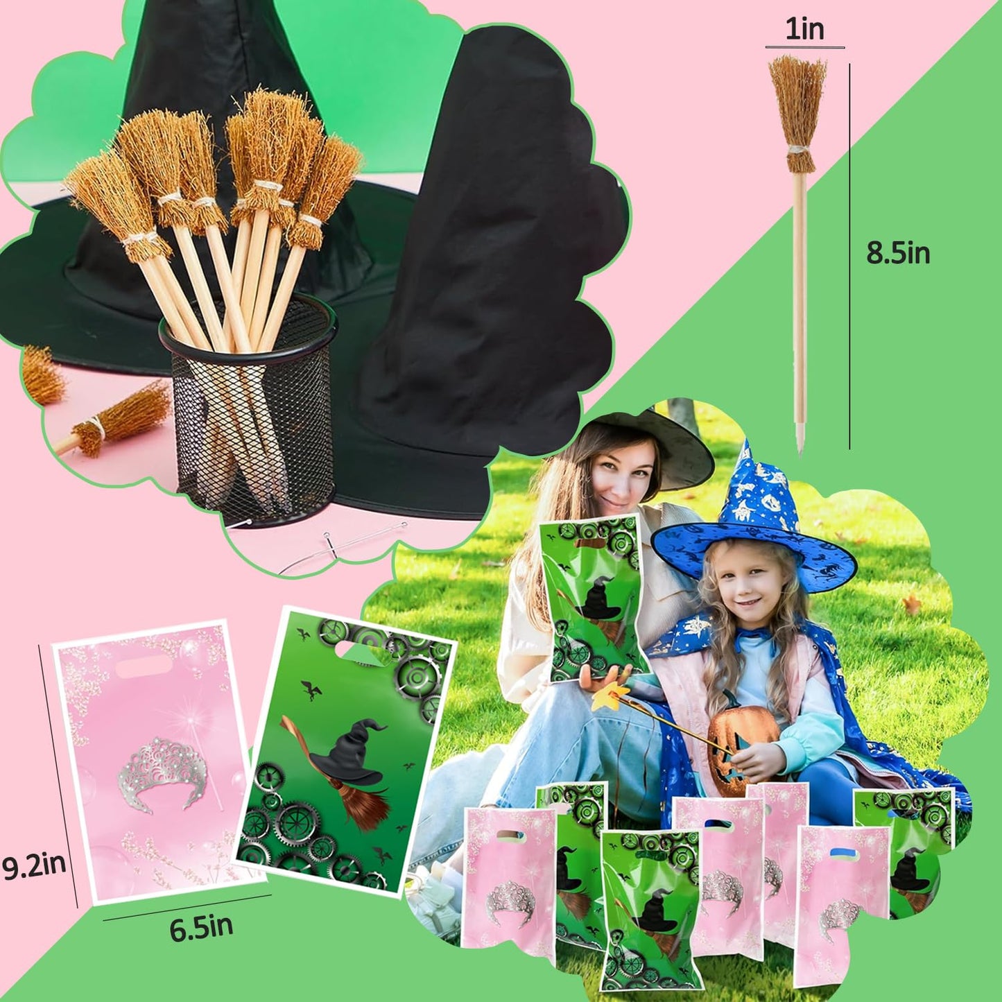 WPAZH Pink & Green Party Favor Set – 70 Pcs Decor & Gift Supplies