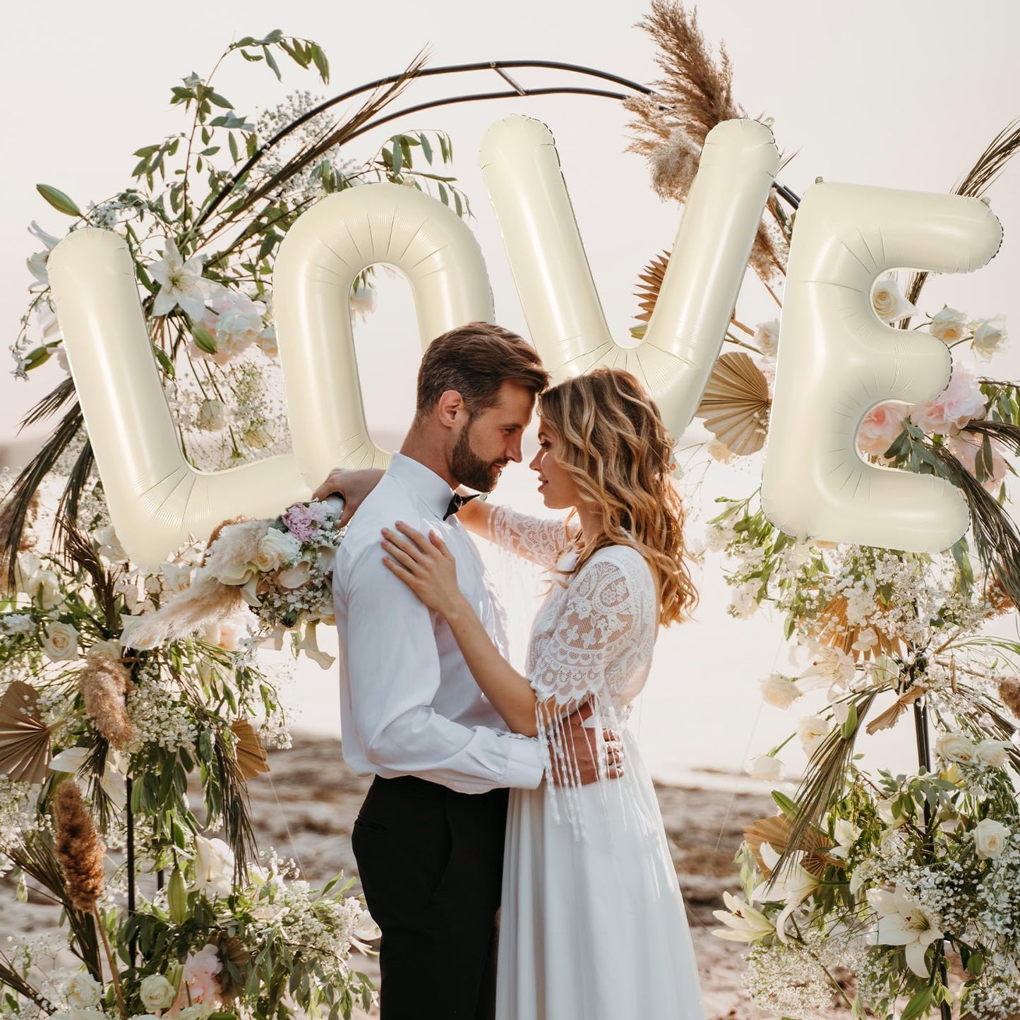 Wpensky 40-Inch Cream G Letter Foil Balloon – Large Alphabet Balloon for Birthday, Wedding & Events