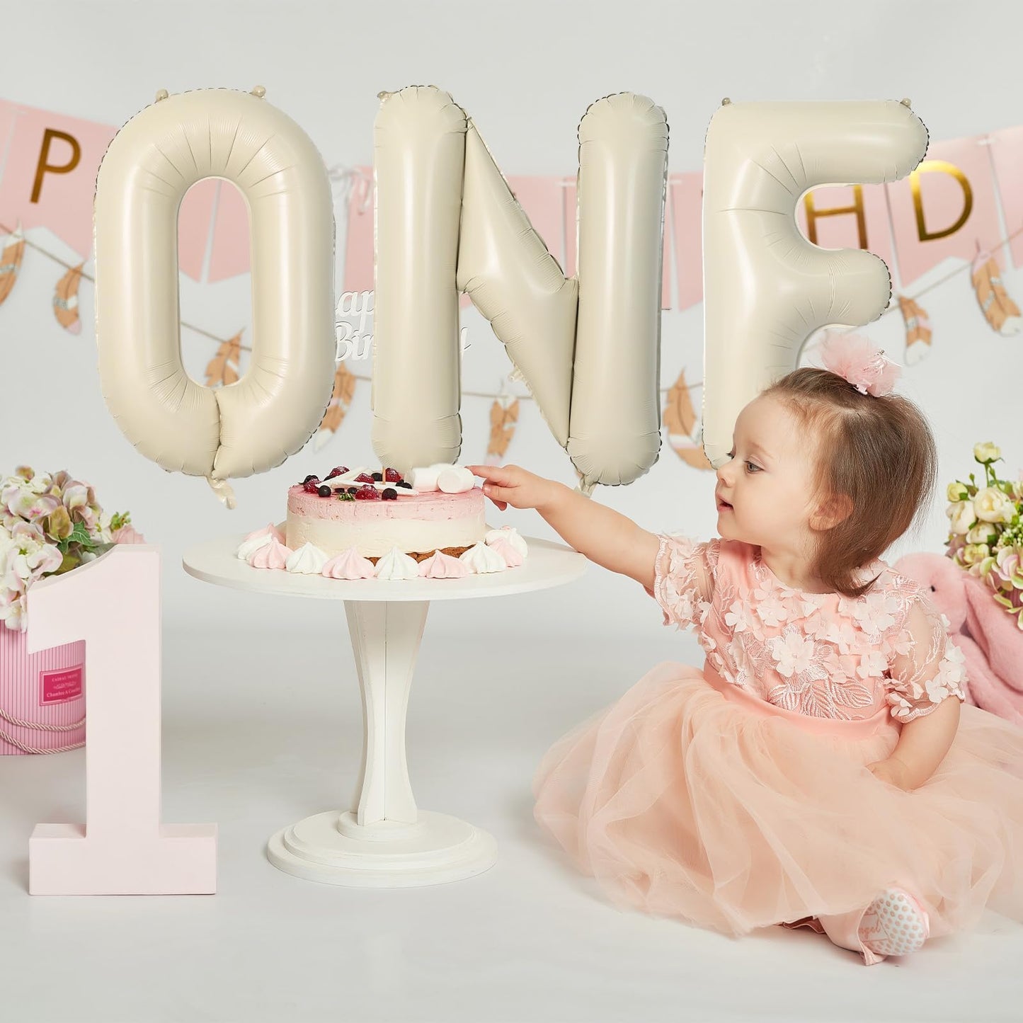 Wpensky 40-Inch Cream G Letter Foil Balloon – Large Alphabet Balloon for Birthday, Wedding & Events