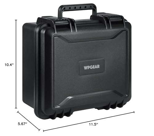 WPGEAR Waterproof Toploader Storage Box for 3x4 35PT | Holds 300+ Toploaders and 54 ONE-Touch Holders | Travel Case