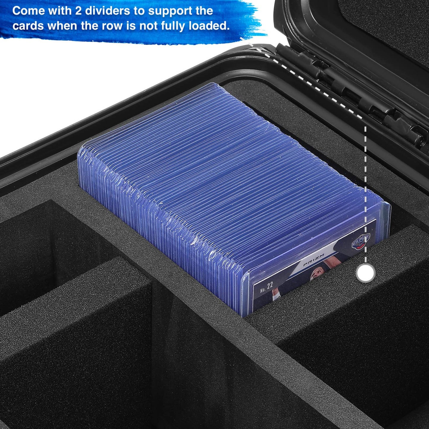 WPGEAR Waterproof Toploader Storage Boxes – Rugged Case Set for 570 3x4 35PT Toploaders and 115 One-Touch Card Holders
