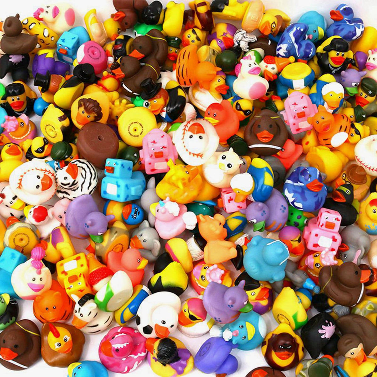 WQTHE 120-Pack Rubber Ducks – Bulk 2.3-Inch Bath Toys & Party Favors