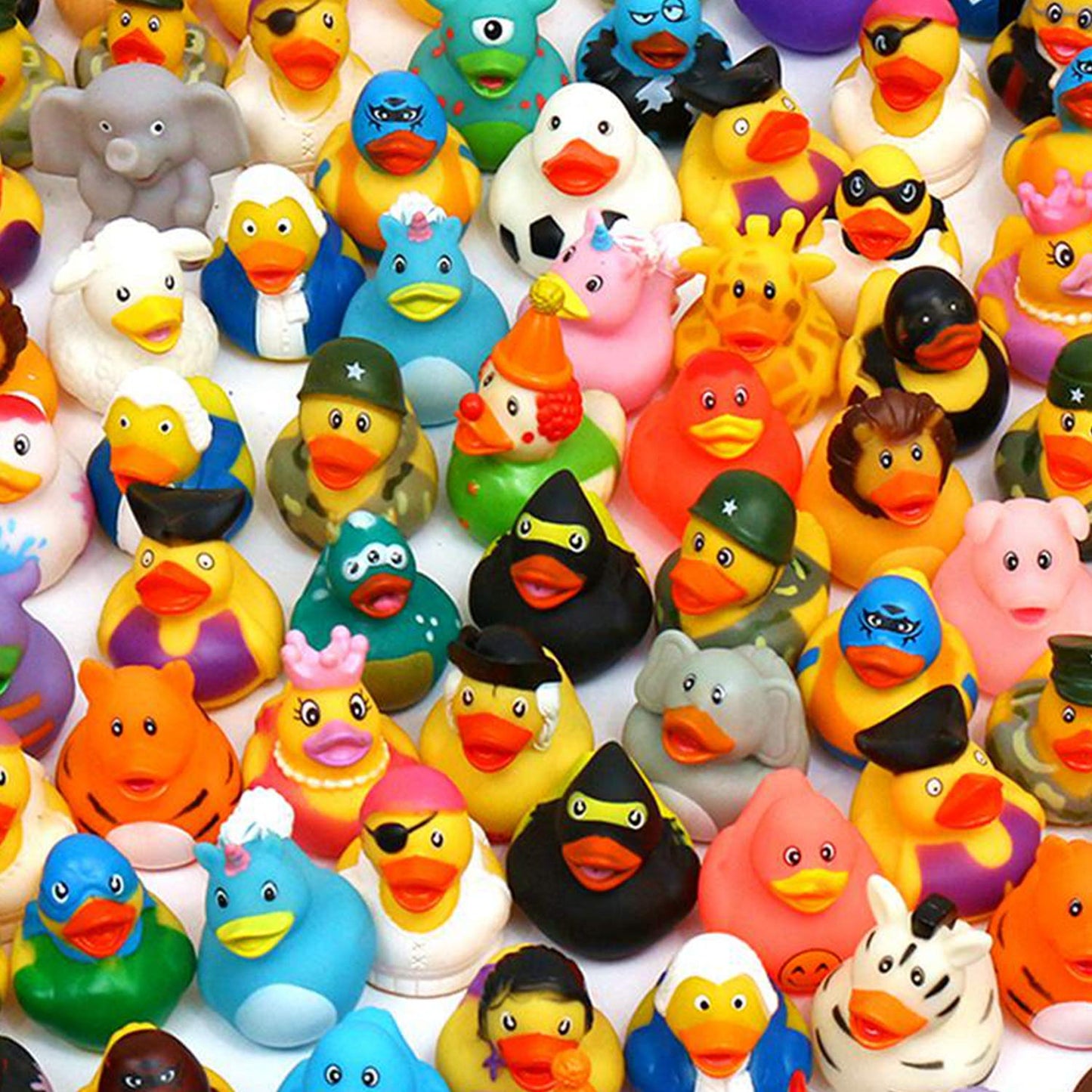 WQTHE 120-Pack Rubber Ducks – Bulk 2.3-Inch Bath Toys & Party Favors