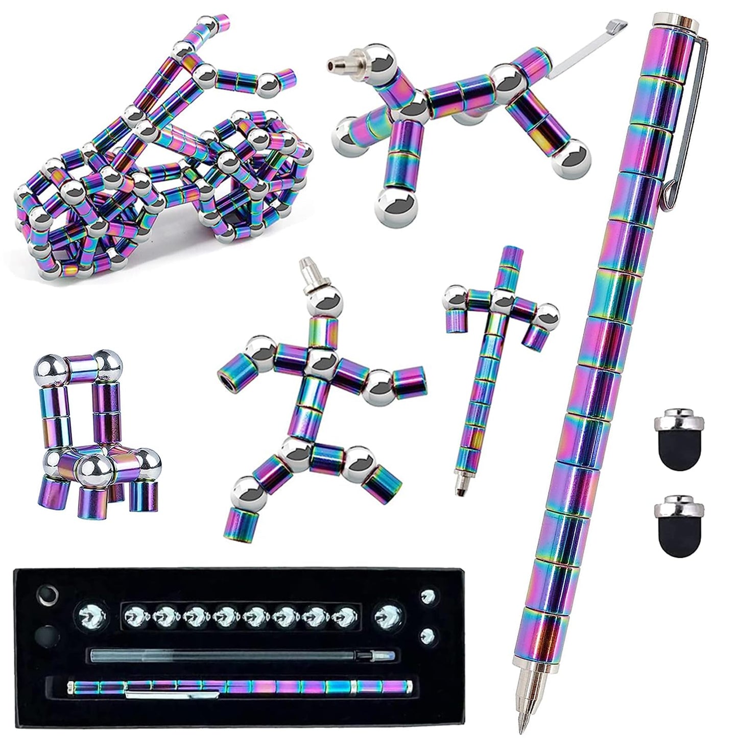WQWQUU Fidget Pen — Magnetic Deformation Pen for Creative Play and Focus