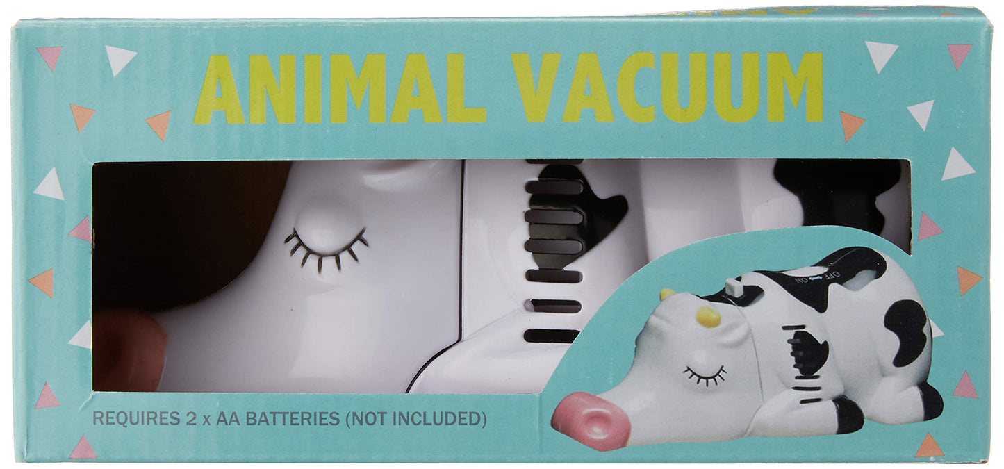 Wrapables® Cow Mini Tabletop Vacuum – Animal Desk Cleaner for Crumbs & Dust