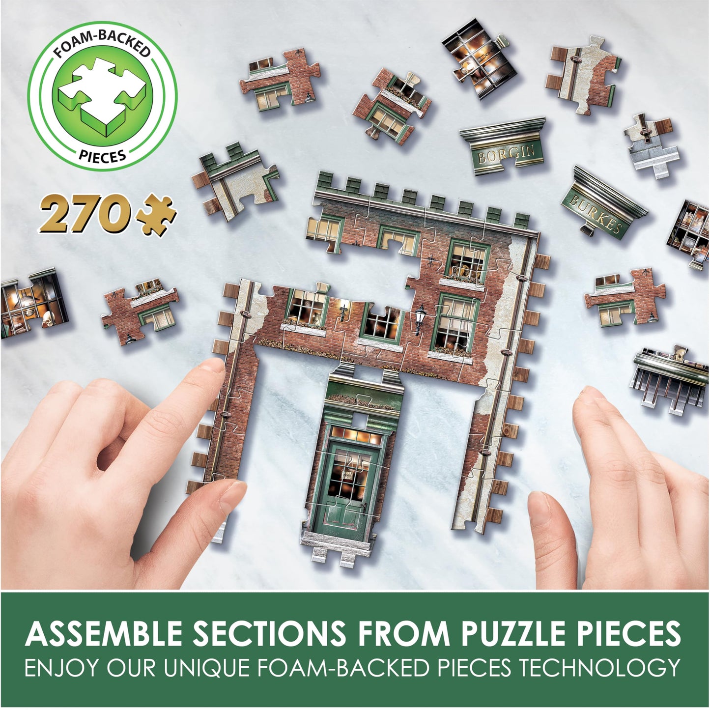 Wrebbit 3D Puzzle Borgin and Burkes | Diagon Alley Collection | 270 Pieces