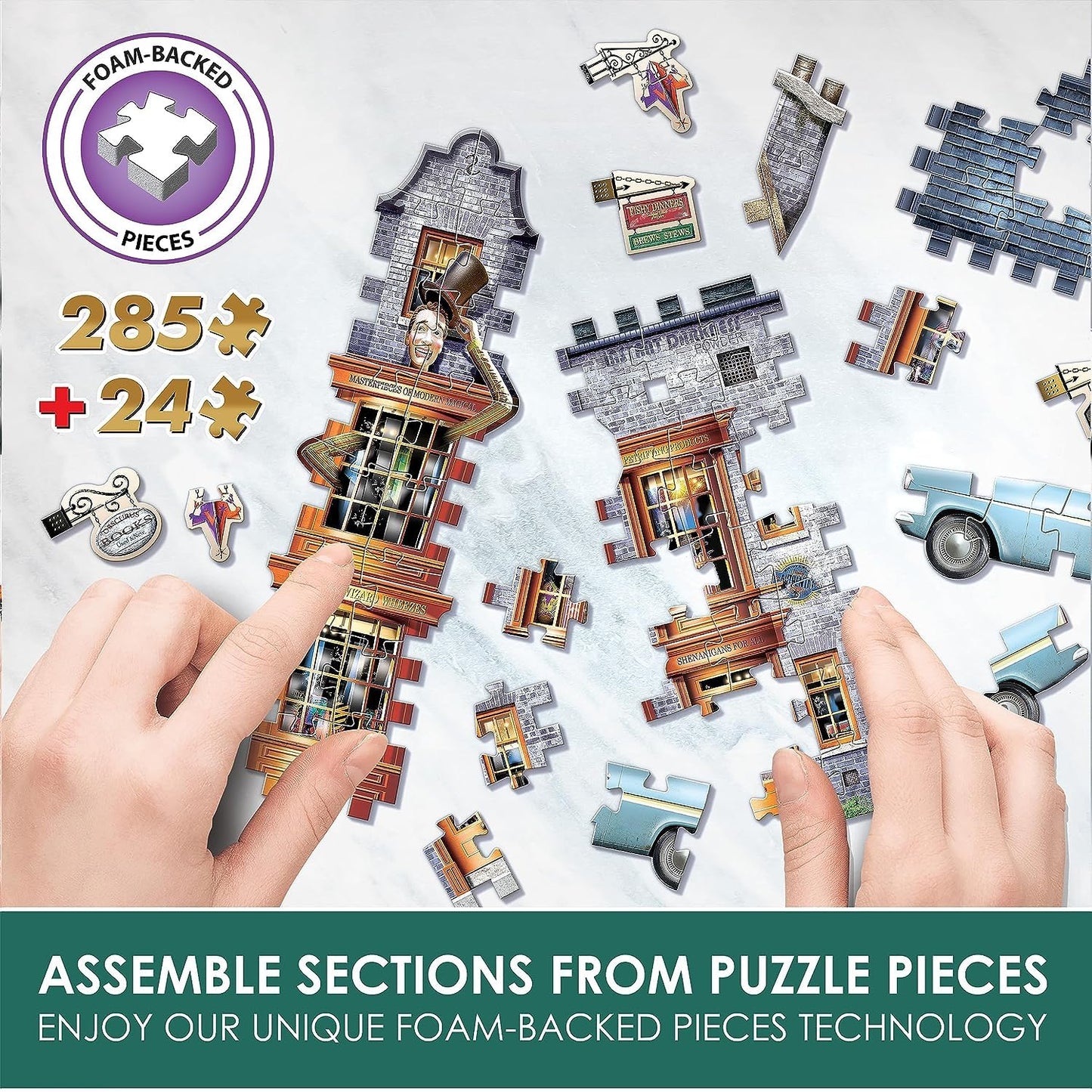 Wrebbit3D Special Limited Edition Weasleys' Wizard Wheezes Puzzle + Flying Ford Anglia – 309 Pieces