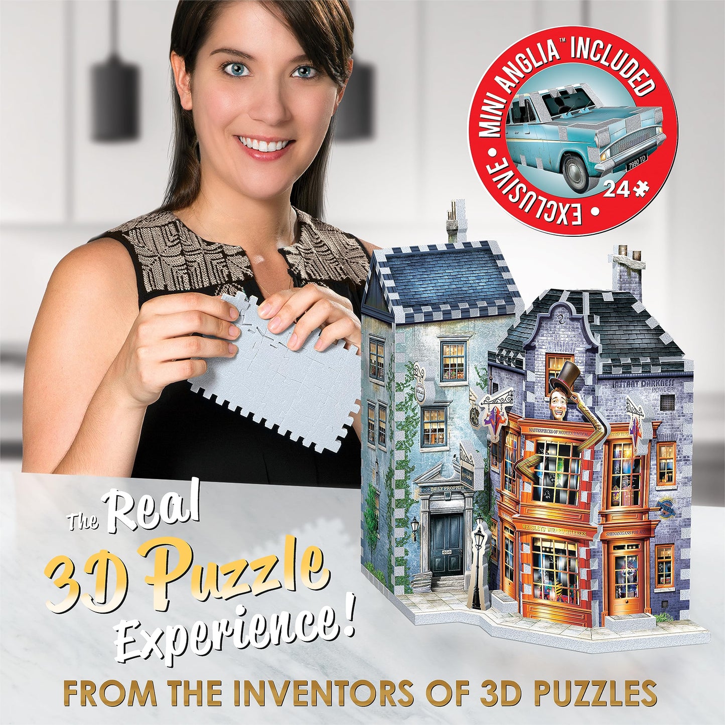 Wrebbit3D Special Limited Edition Weasleys' Wizard Wheezes Puzzle + Flying Ford Anglia – 309 Pieces