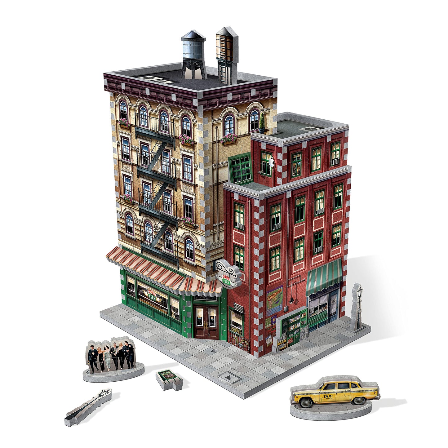 Wrebbit 3D Puzzle: Friends Central Perk Model | 440 Foam-Backed Pieces | Officially Licensed