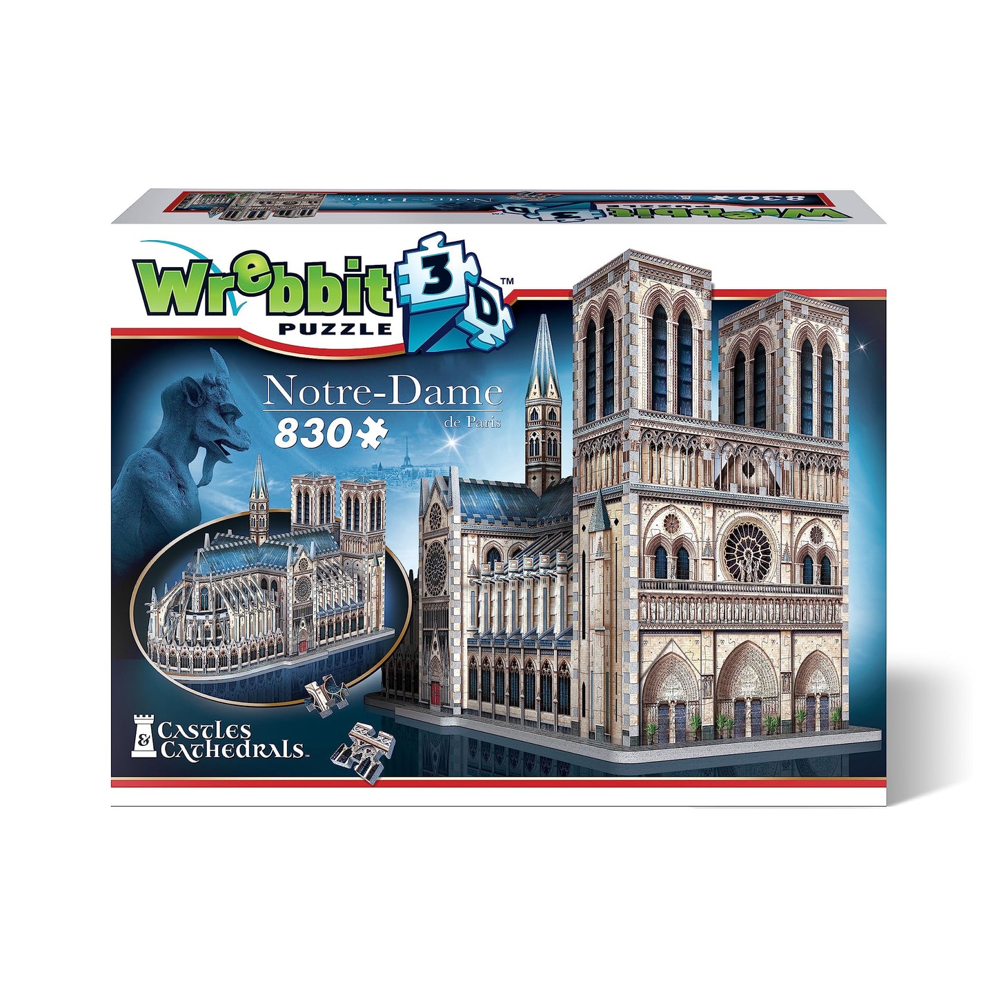 Wrebbit3D Notre-Dame de Paris 3D Puzzle – 830 Pieces | Castles & Cathedrals Collection