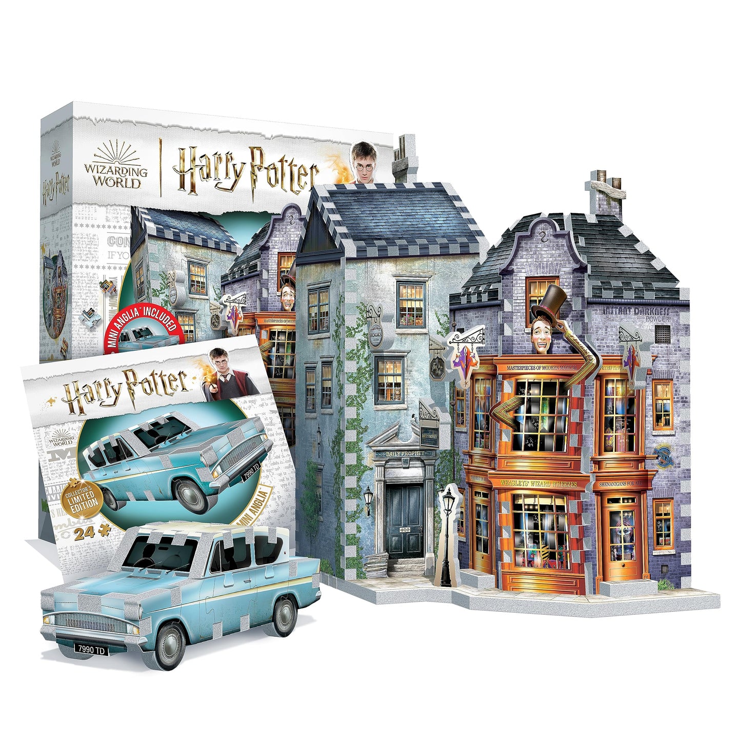 Wrebbit3D Special Limited Edition Weasleys' Wizard Wheezes Puzzle + Flying Ford Anglia – 309 Pieces