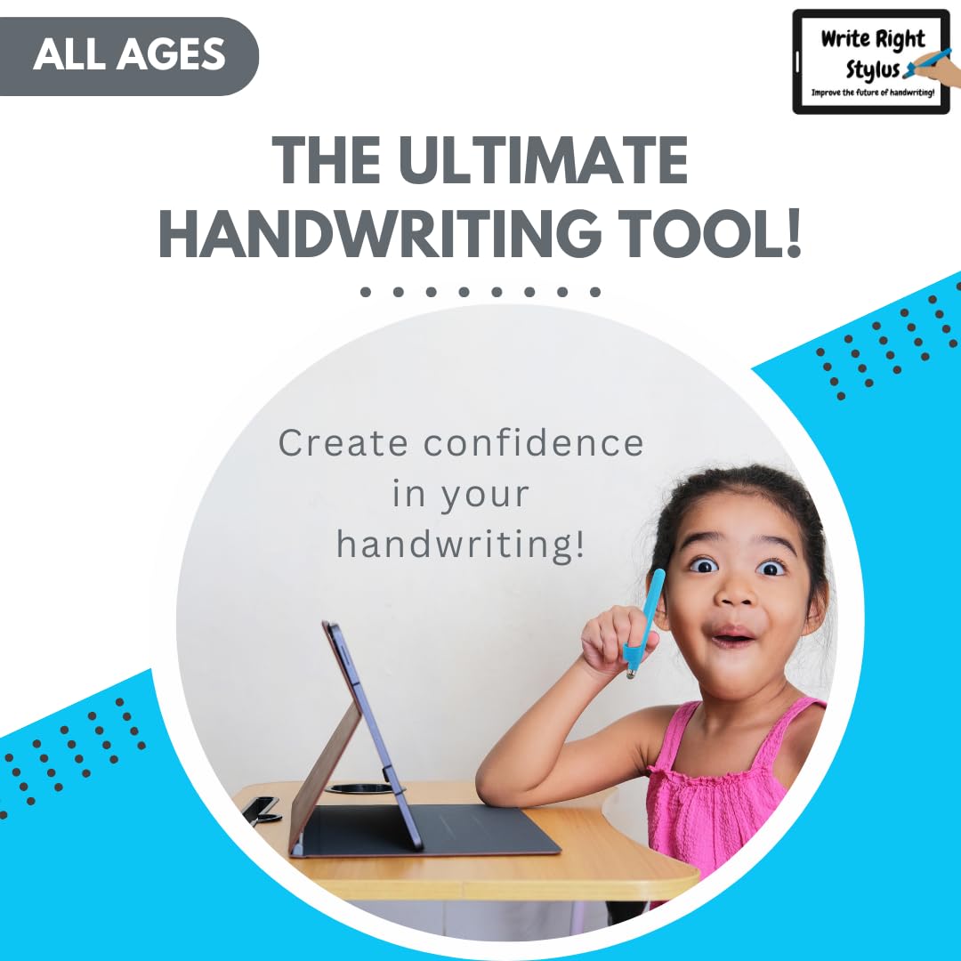 Write Right Stylus – Handwriting Improvement Tool for Kids, Tablet Compatible