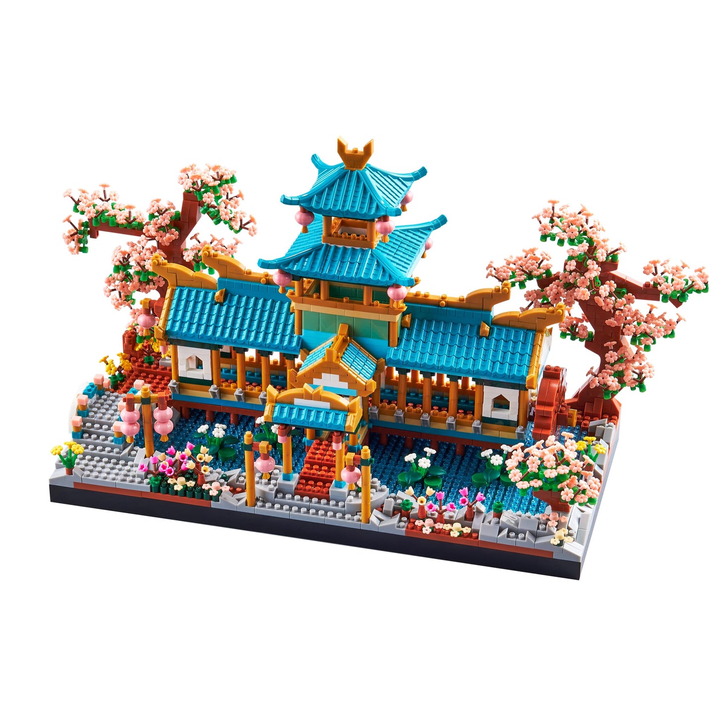 wriyvngs Suzhou Garden Micro Building Blocks Set — 2350 Pieces, Chinese Architecture DIY for Adults