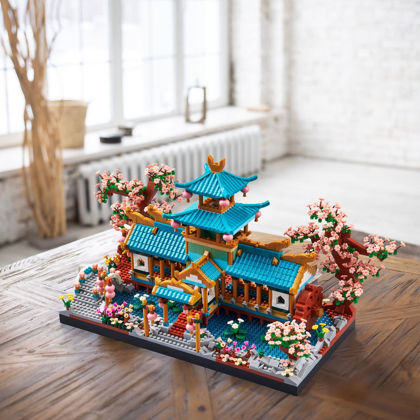 wriyvngs Suzhou Garden Micro Building Blocks Set — 2350 Pieces, Chinese Architecture DIY for Adults