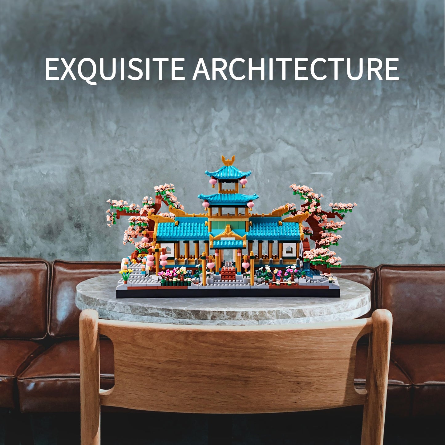 wriyvngs Suzhou Garden Micro Building Blocks Set — 2350 Pieces, Chinese Architecture DIY for Adults