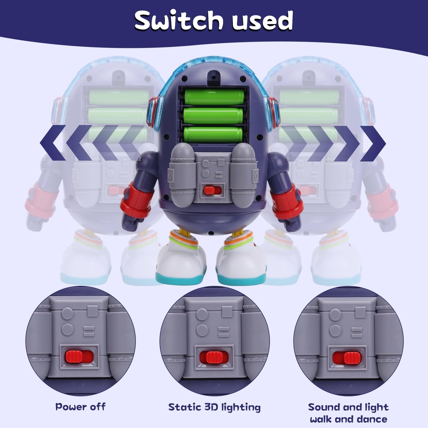 WRYBV Dancing Space Duck Toy – Interactive Musical Walking Duck for Kids