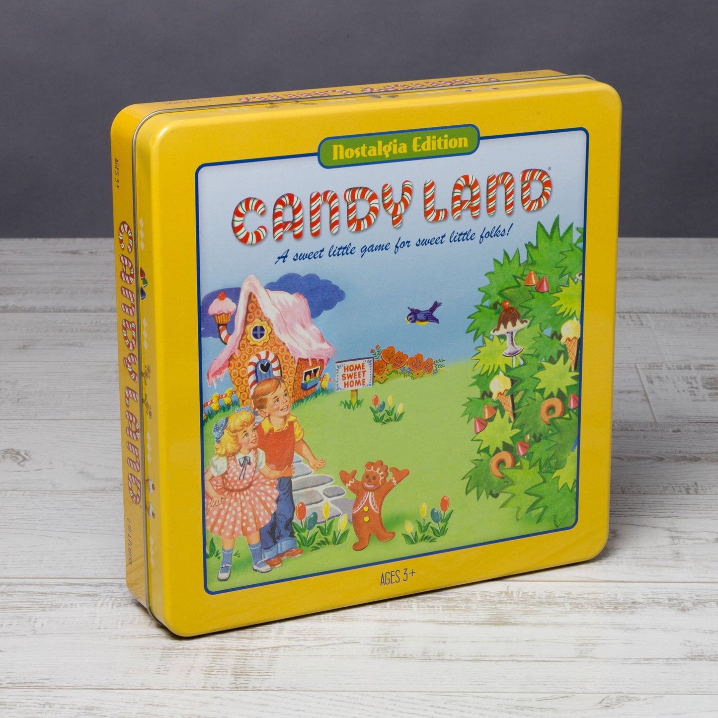 Candy Land Nostalgia Edition Board Game in Collectible Tin by WS Game Company – Retro Family Fun (Ages 3+)
