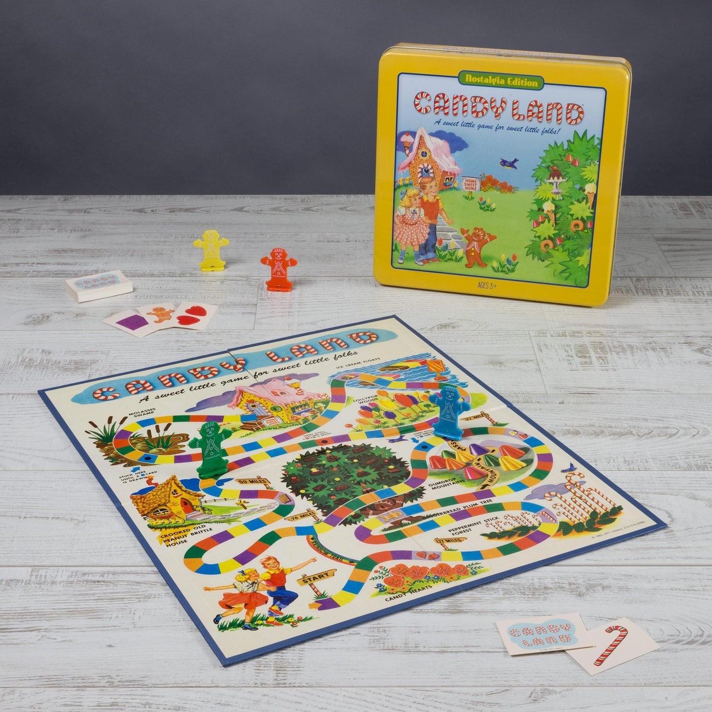Candy Land Nostalgia Edition Board Game in Collectible Tin by WS Game Company – Retro Family Fun (Ages 3+)
