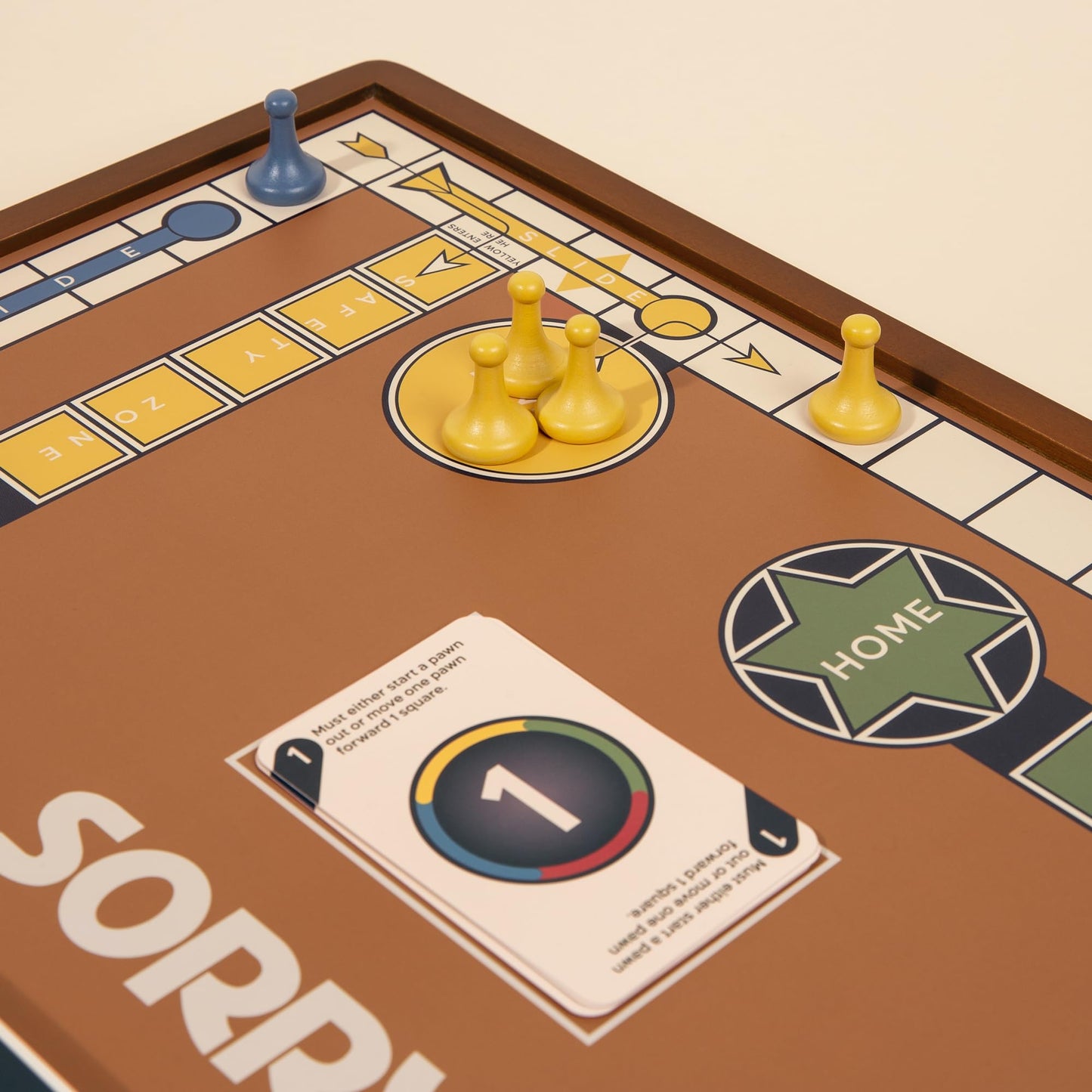 WS Game Company 3-in-1 Premium Game Collection: Monopoly, Sorry!, Mancala on a Reversible Wooden Board