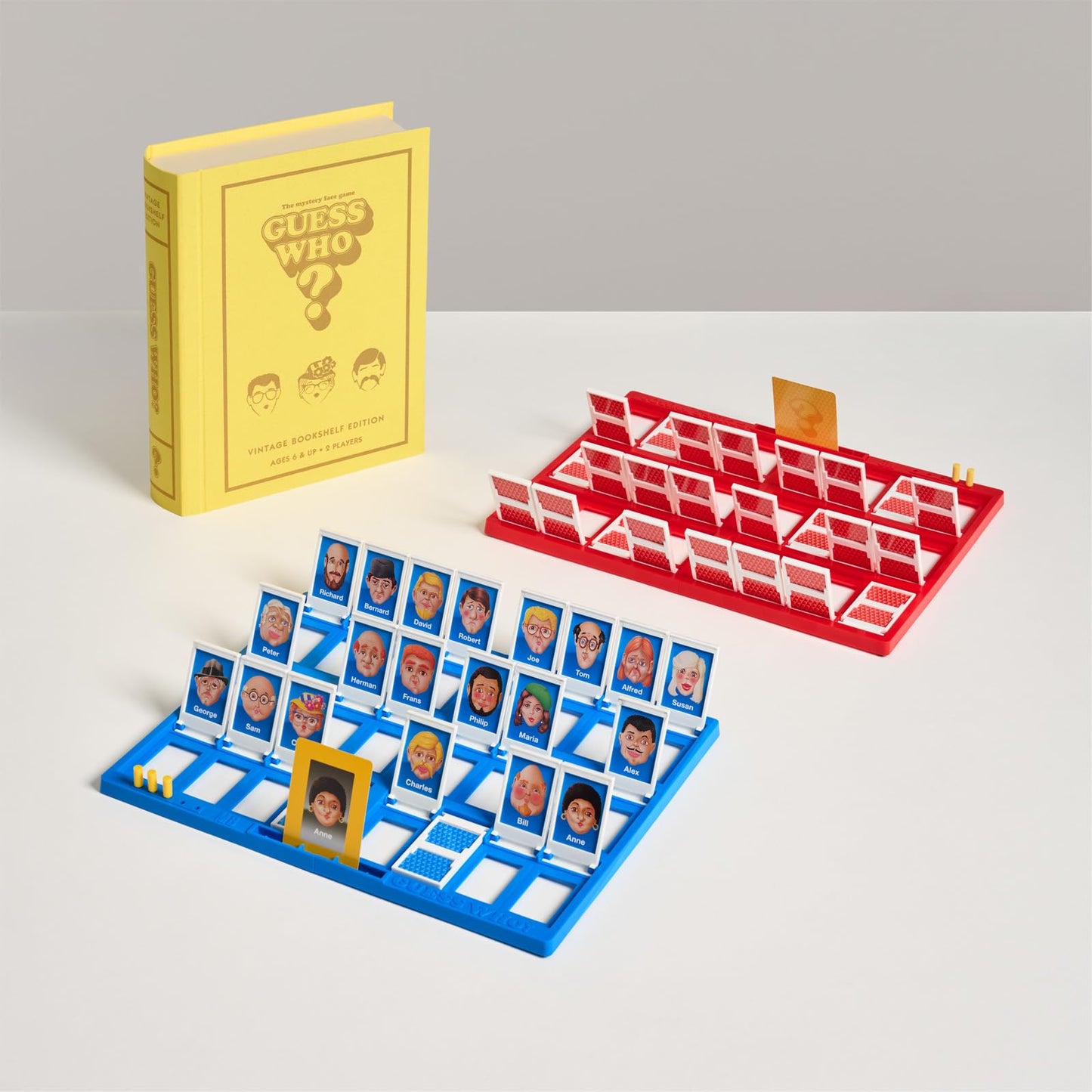 WS Game Company Vintage Bookshelf Games: Risk, Trouble & Guess Who Collection