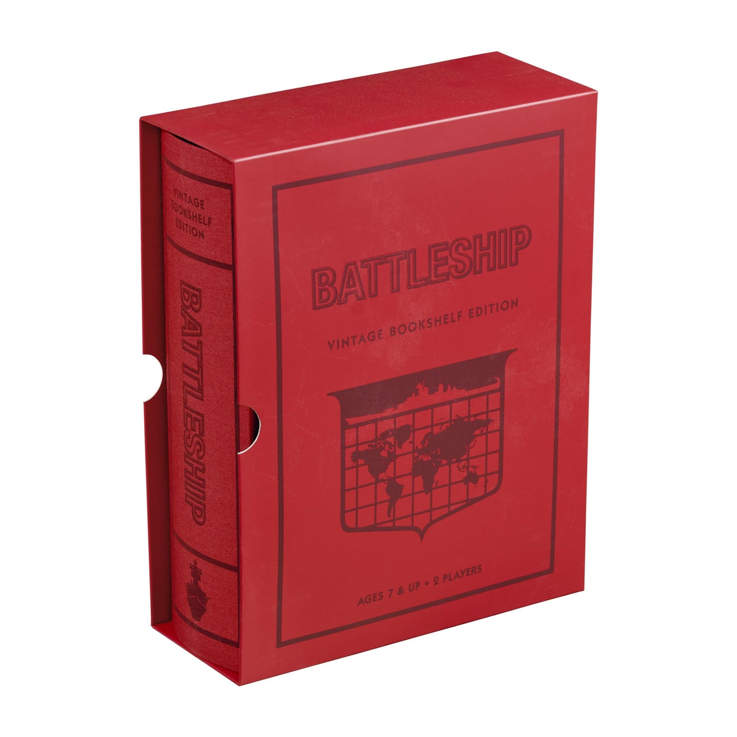 WS Game Company Battleship Vintage Bookshelf Edition – Folding Battle Cases