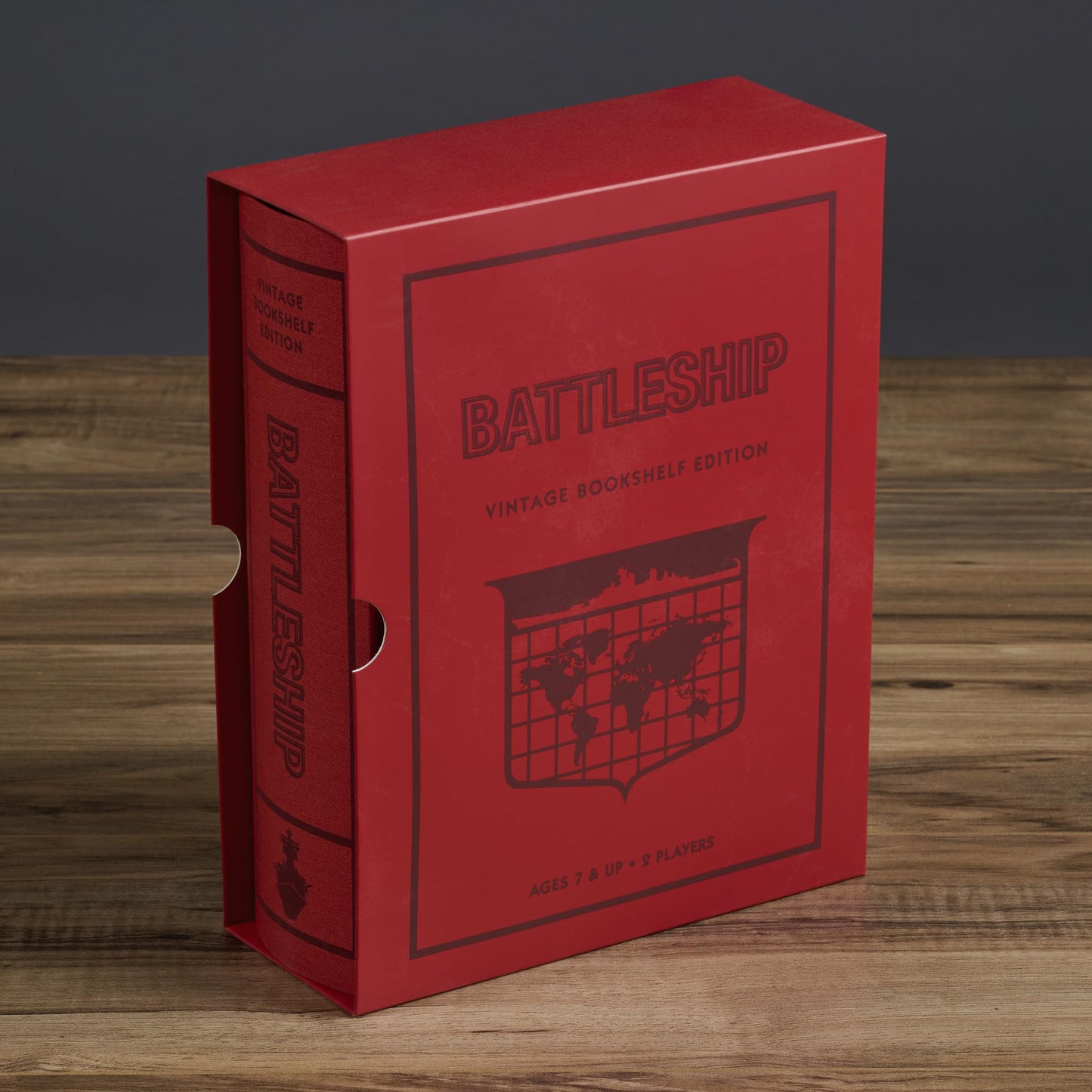 WS Game Company Battleship Vintage Bookshelf Edition – Folding Battle Cases