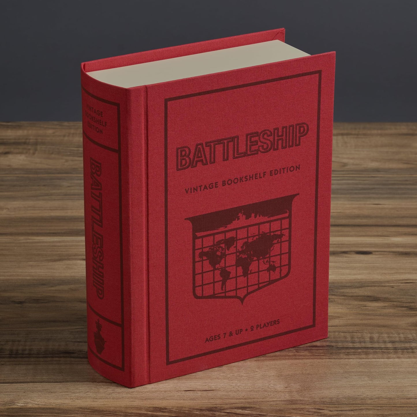 WS Game Company Battleship Vintage Bookshelf Edition – Folding Battle Cases