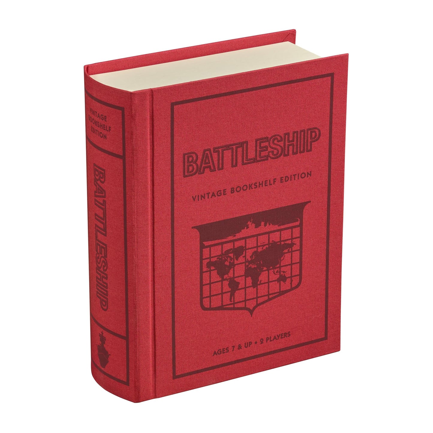 WS Game Company Battleship Vintage Bookshelf Edition – Folding Battle Cases