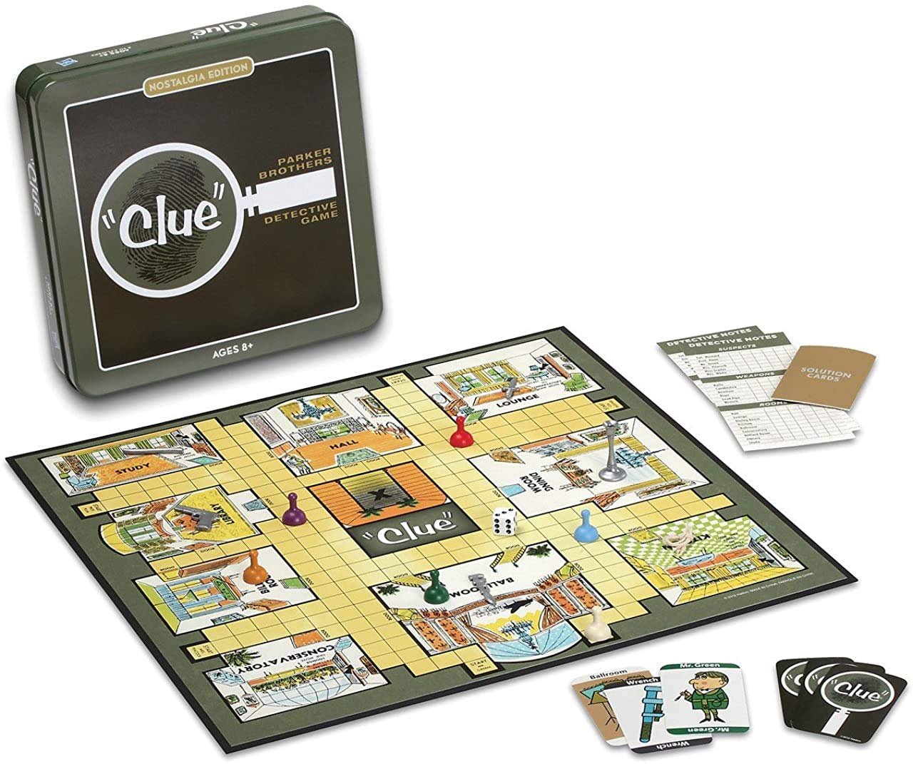 WS Game Company Clue Nostalgia Edition Board Game in Collectible Tin