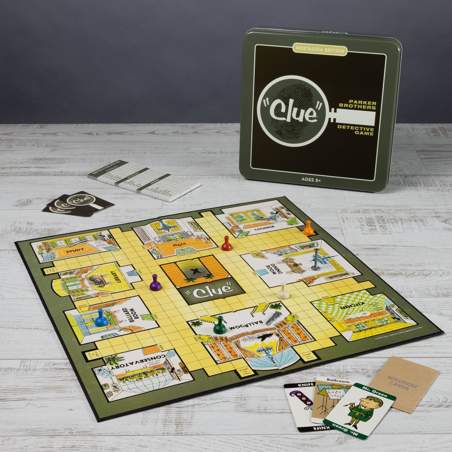 WS Game Company Clue Nostalgia Edition Board Game in Collectible Tin