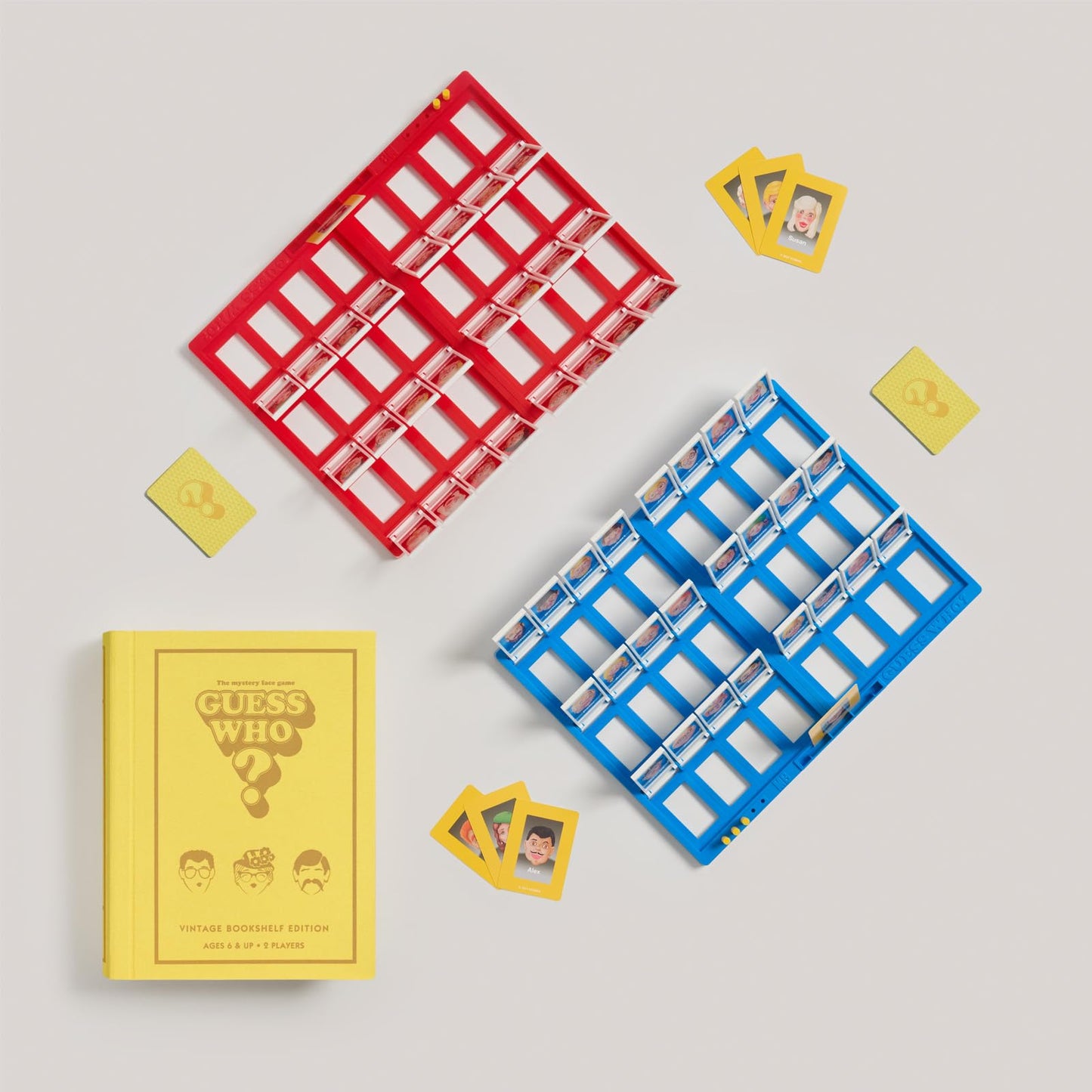 WS Game Company Guess Who? Vintage Bookshelf Edition – Linen-Wrapped Box & Slipcase