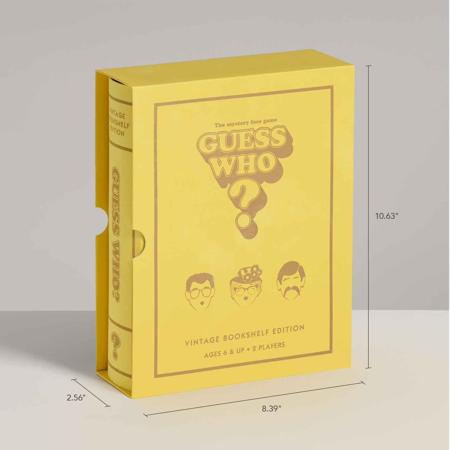 WS Game Company Guess Who? Vintage Bookshelf Edition – Linen-Wrapped Box & Slipcase