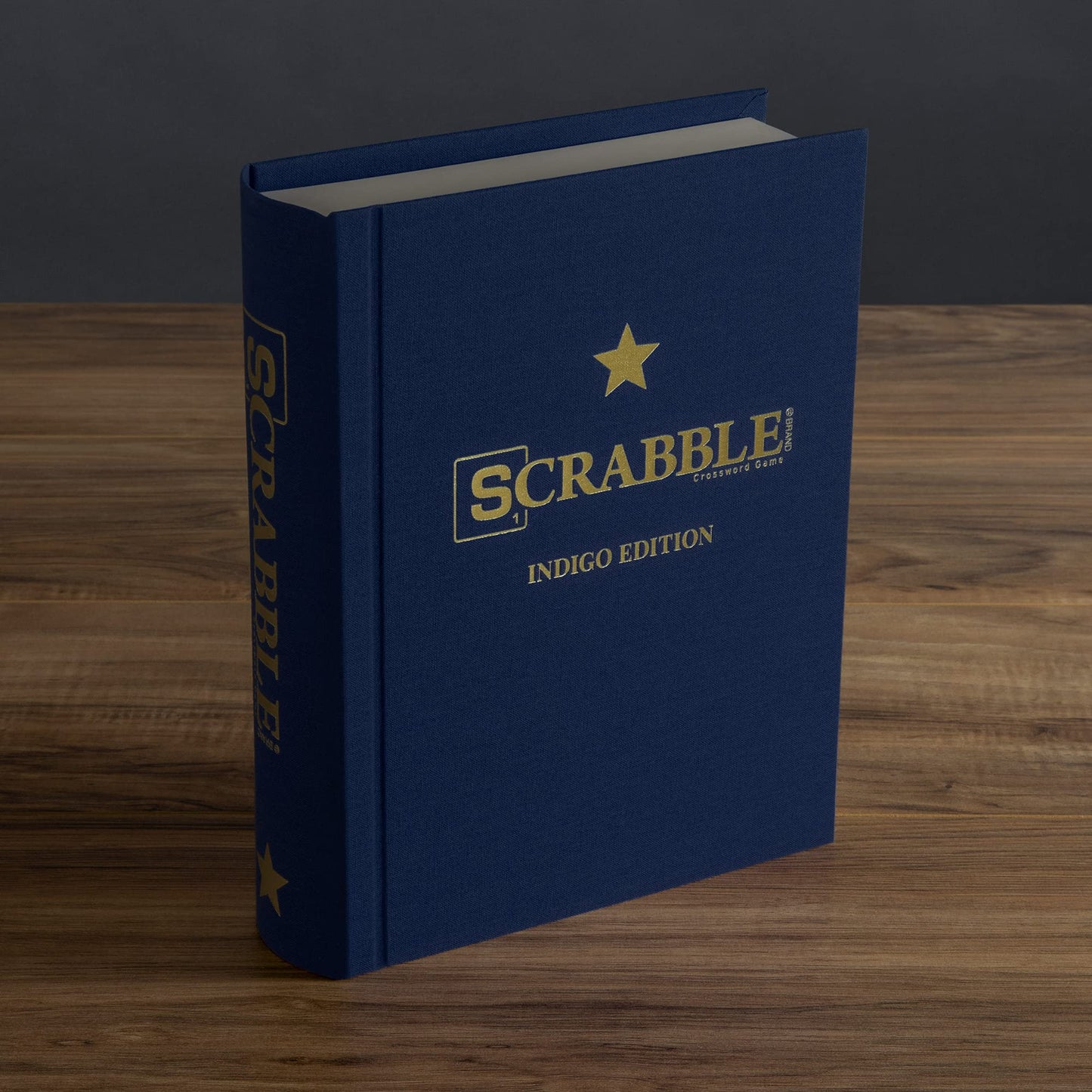 WS Game Company Monopoly & Scrabble Indigo Edition — Elegant Bookcase Collection
