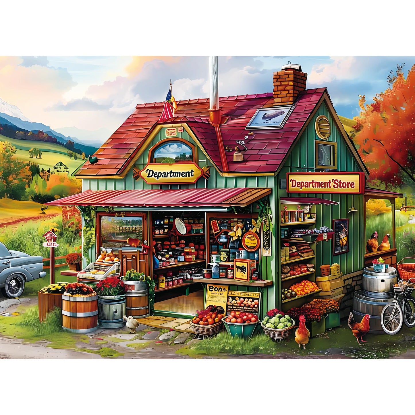 WSCXSC 300 Piece Jigsaw Puzzle - Large Pieces - Recycled Cardboard - Family Fun 20.5 x 15 in