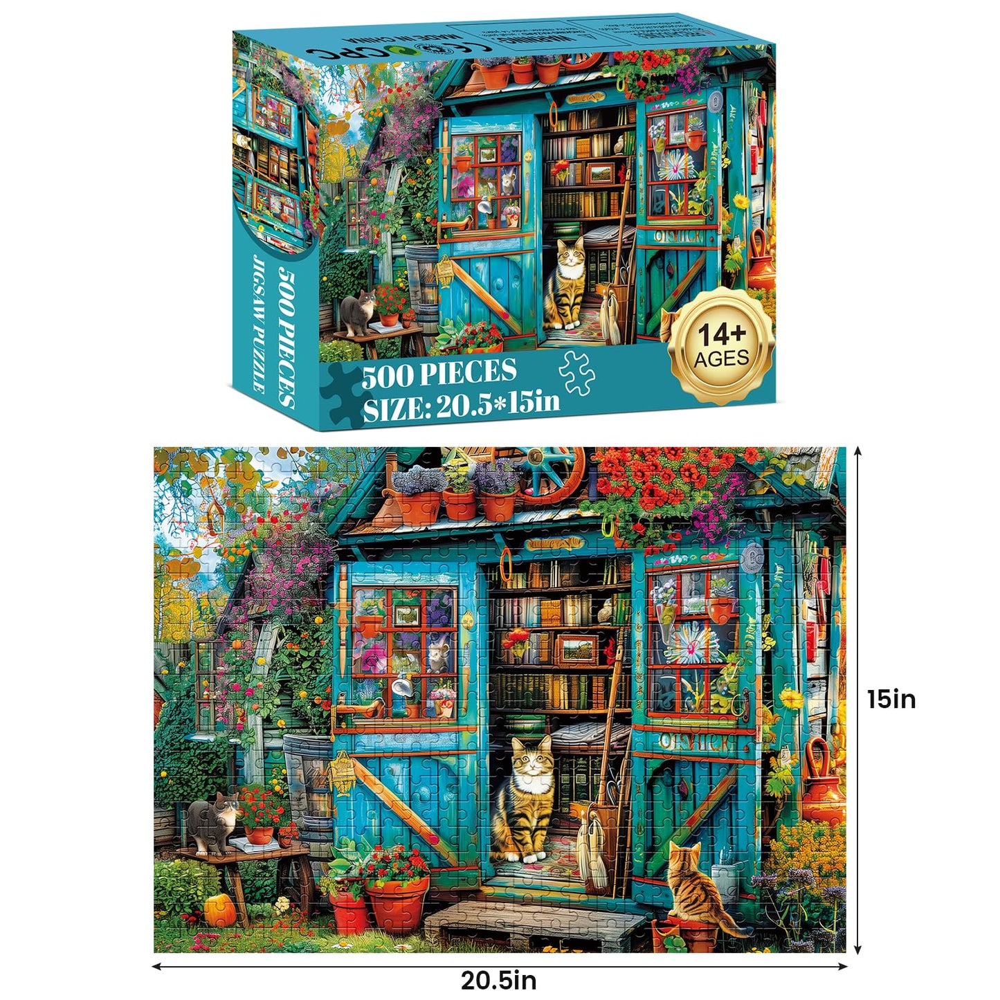 WSCXSC 500 Piece Cat Puzzle for Adults – Engaging Family Jigsaw