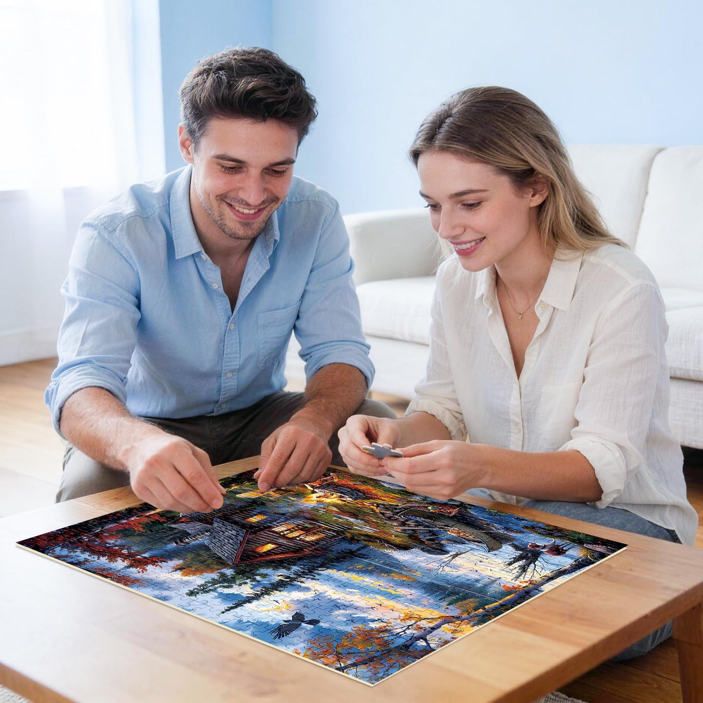 WSCXSC Puzzles for Adults - 500-Piece Countryside Autumn Jigsaw Puzzle | Family Fun, Brain Teaser Gift, 20.5 x 15