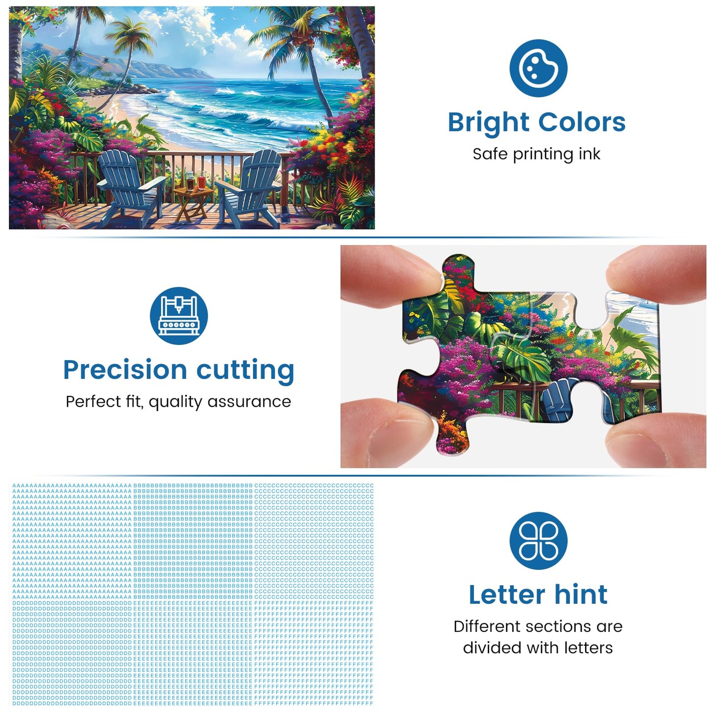 WSCXSC Jigsaw Puzzles for Adults – 500 Pieces, Interlock, Dust-Free, 20.5 x 15 in