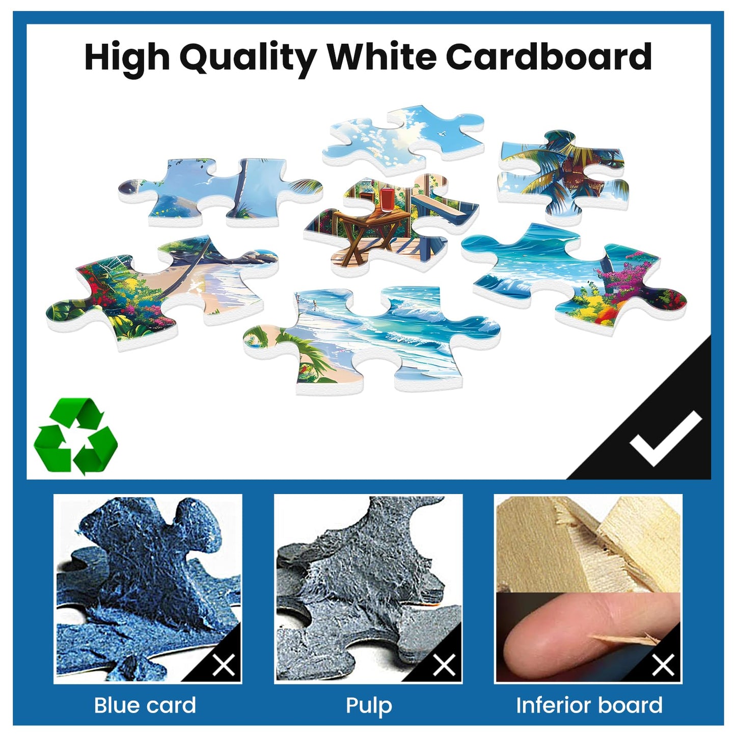 WSCXSC Jigsaw Puzzles for Adults – 500 Pieces, Interlock, Dust-Free, 20.5 x 15 in