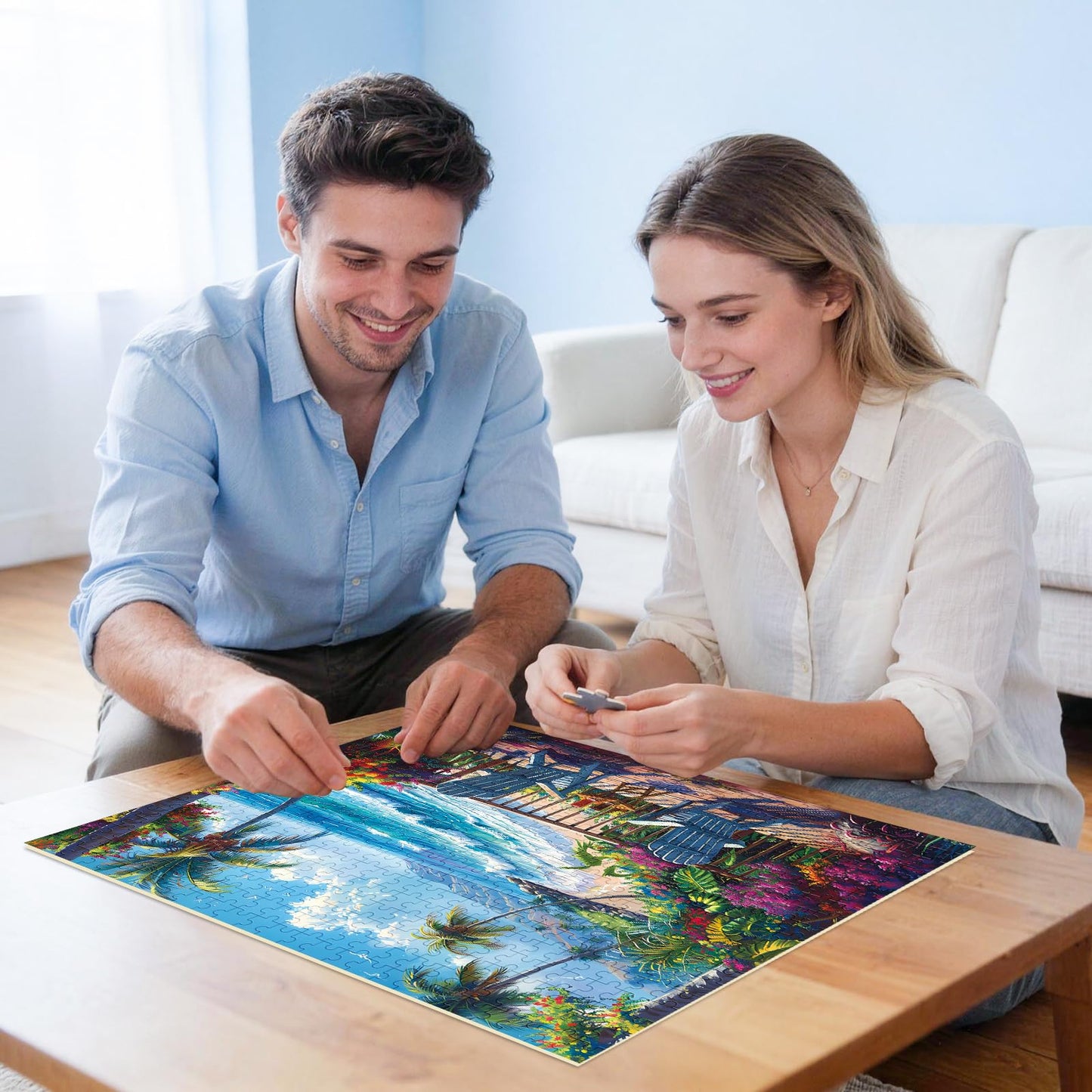 WSCXSC Jigsaw Puzzles for Adults – 500 Pieces, Interlock, Dust-Free, 20.5 x 15 in