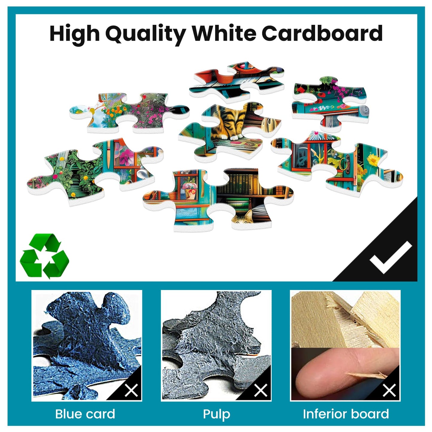 WSCXSC 500 Piece Cat Puzzle for Adults – Engaging Family Jigsaw
