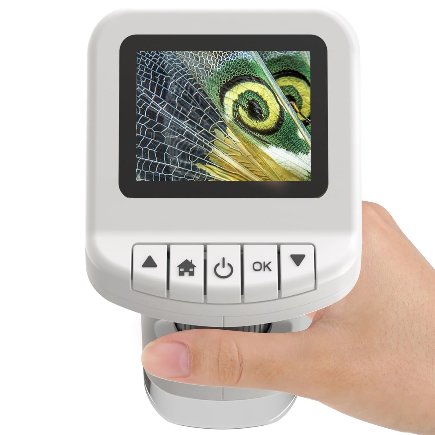 WSDMIC 1200X Handheld Microscope for Kids – 2.0-Inch Screen, Rechargeable STEM Toy