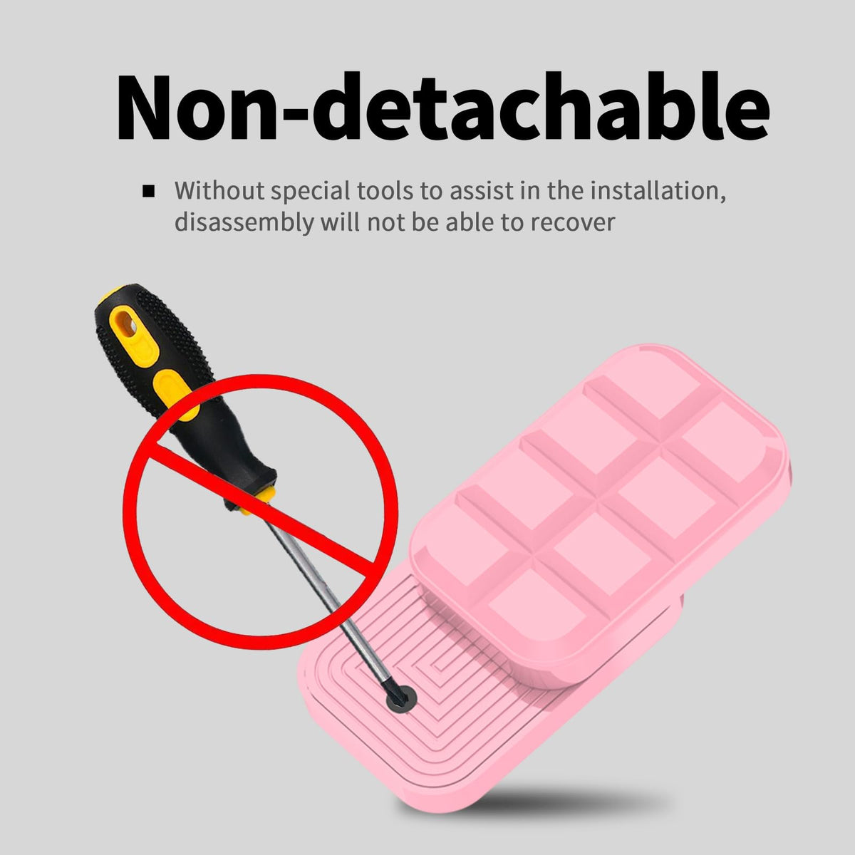 WSHWXY Chocolate Pink Magnetic Fidget Slider – Metal EDC Fidget Toy for Adults