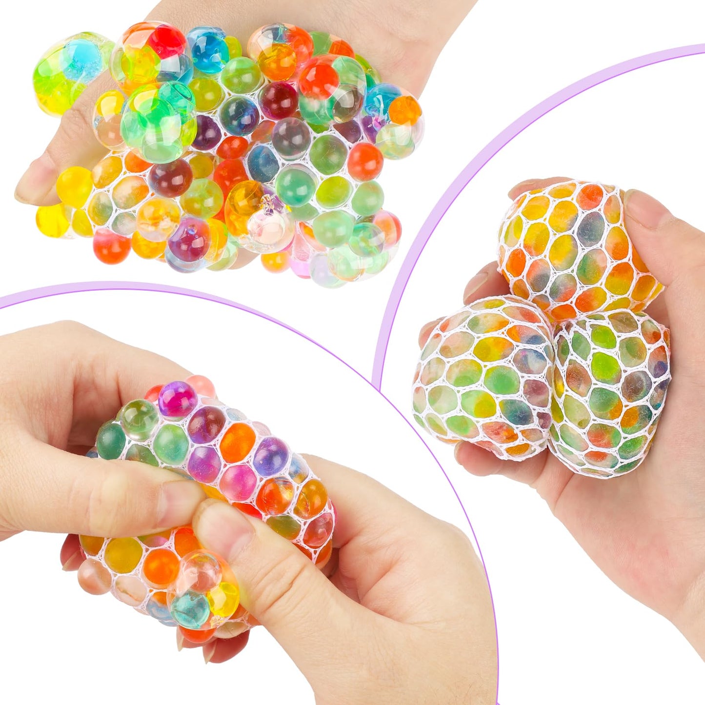 Wsorik 28-Pack Valentines Day Gifts for Kids – Classroom Fidget Balls & Card Set