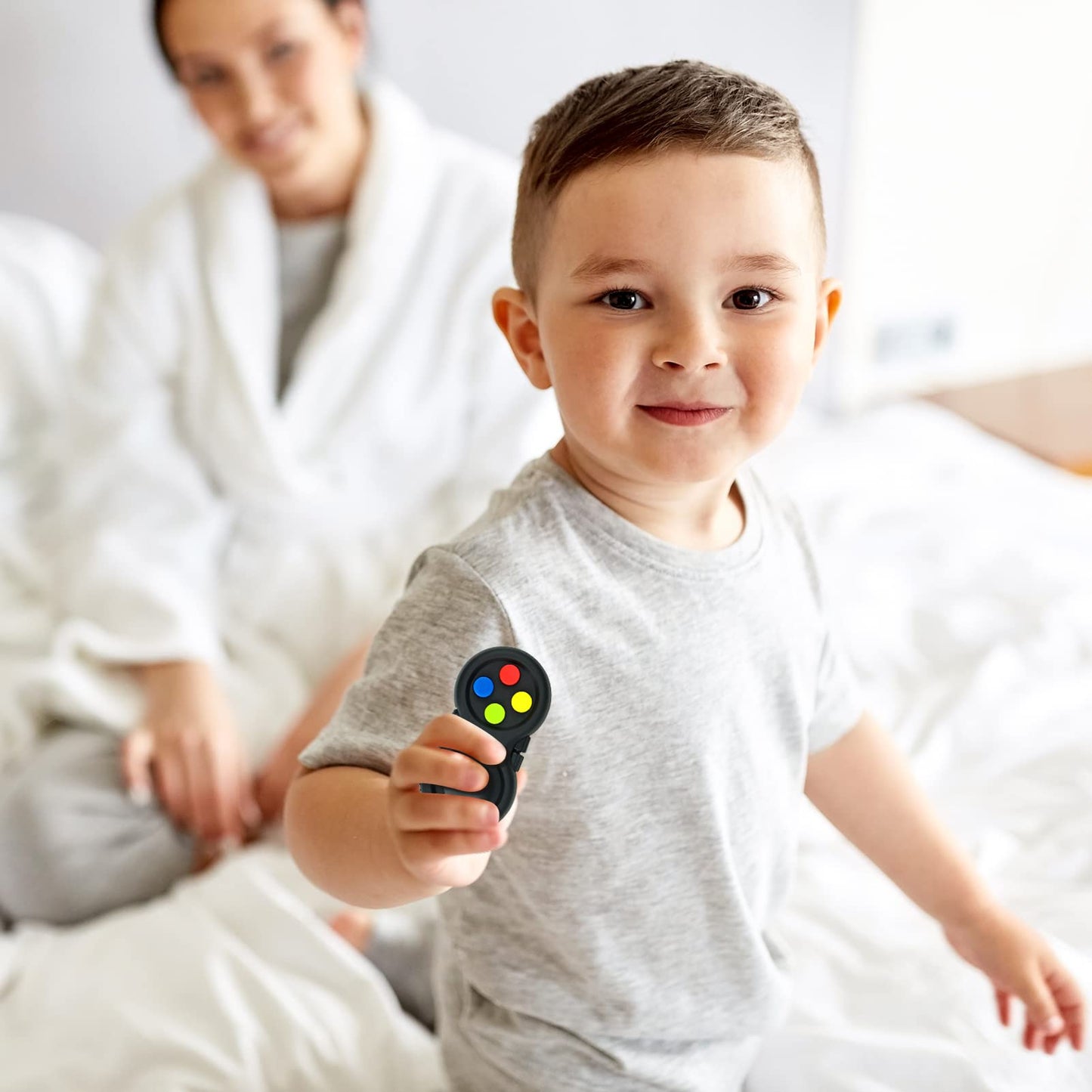 WTYCD Original Fidget Toy Game – 8-Function Rubberized Controller Fidget for Stress & Focus