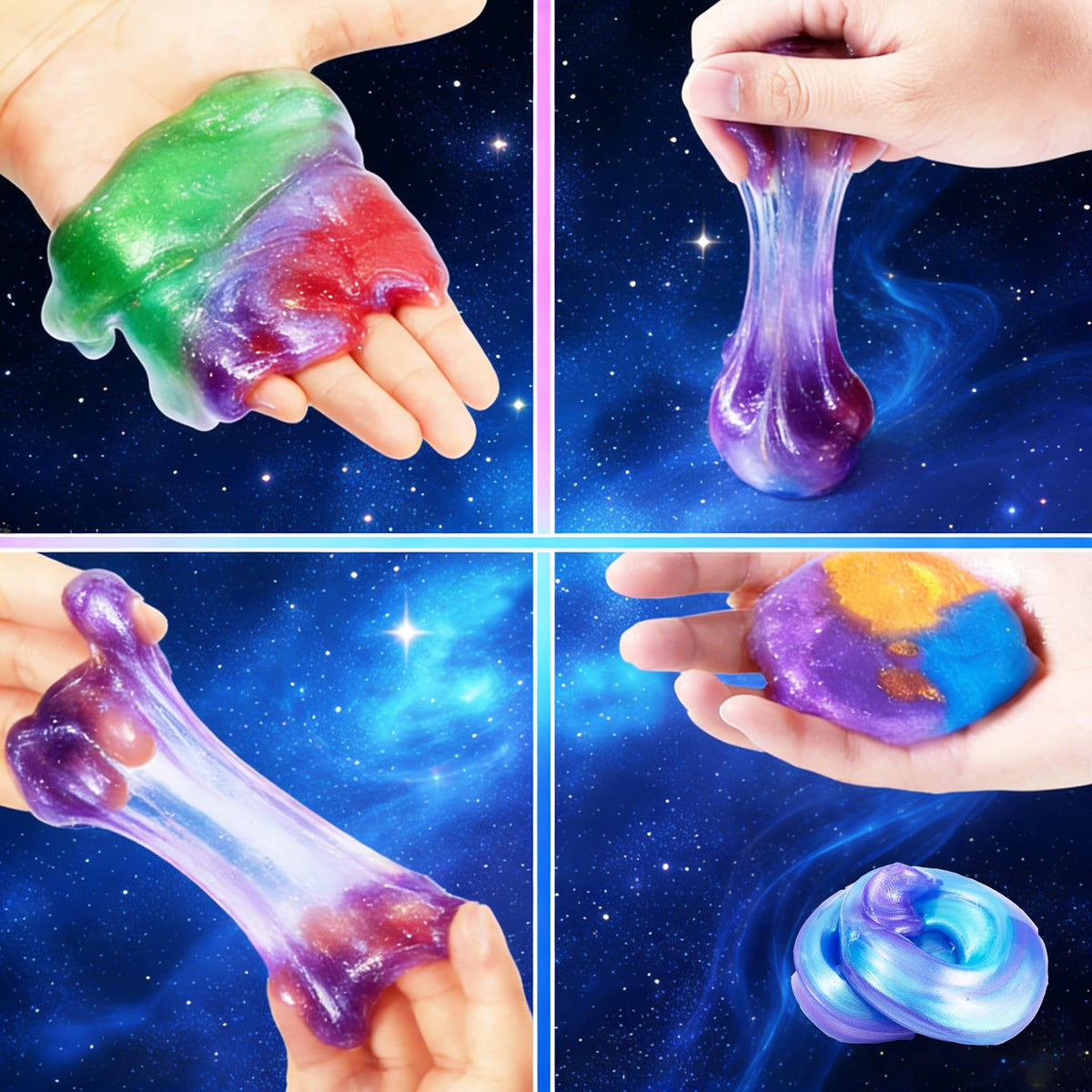 wtelnbton 50-Pack Galaxy Slime Set – Great for Birthday Parties, Easter Baskets & Party Favors