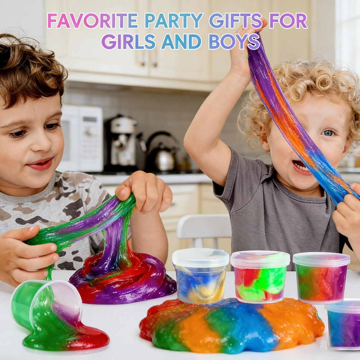 wtelnbton 50-Pack Galaxy Slime Set – Great for Birthday Parties, Easter Baskets & Party Favors