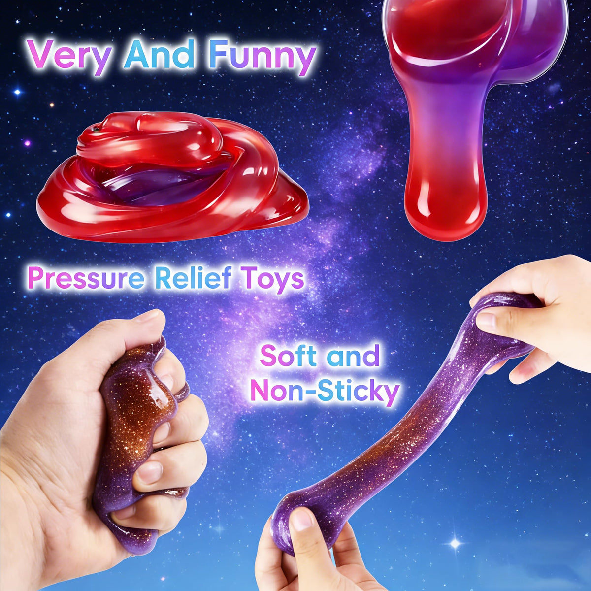 wtelnbton 50-Pack Galaxy Slime Set – Great for Birthday Parties, Easter Baskets & Party Favors